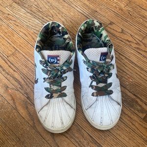 Camo and white phat farm sneakers